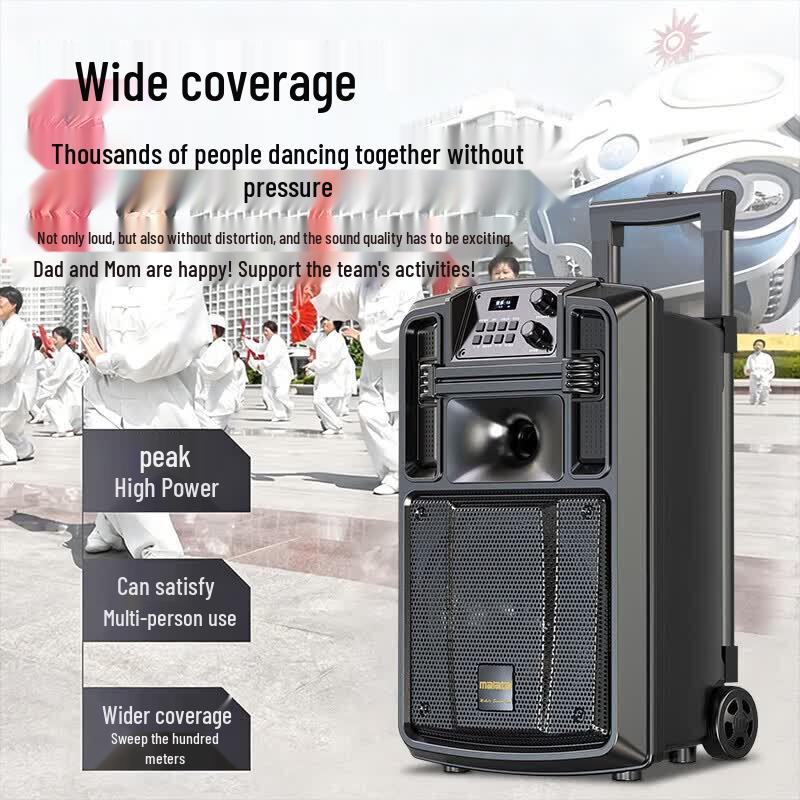 Malata High-Power Outdoor Portable Trolley Speaker (CN Version)