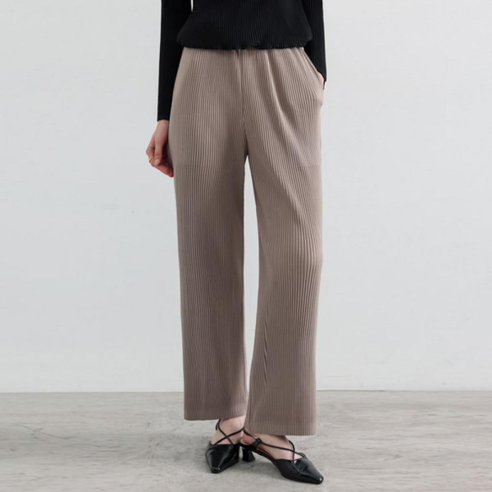 Essential Pleats Mood Relaxing Pants FREE/BEIGE