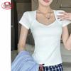 Women's Slim Fit V-Neck Short Sleeve T-Shirt