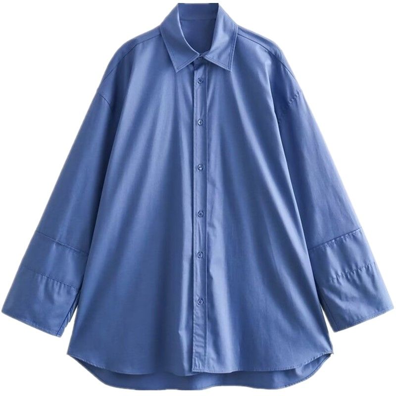 Fashion Style Fall and Winter New Arrival Women's Clothing Slim Looking Versatile Trench Coat Fabric Loose Long Sleeves Shirt 8946202 400