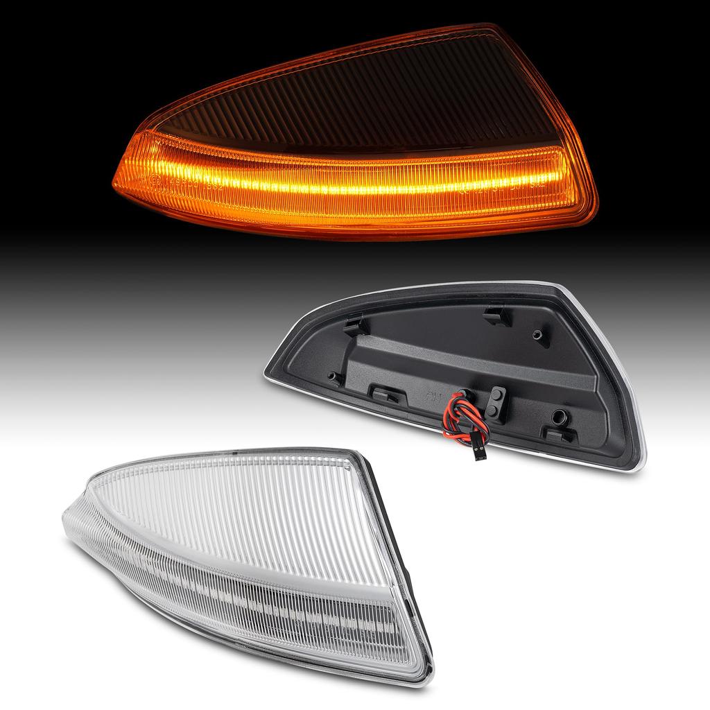 POPMOTORZ LED Flowing Door Mirror Compatible with Mercedes Benz W204 Turn Signal W164 W638 LED Flowing Light Door Mirror Sequential Turn Signal