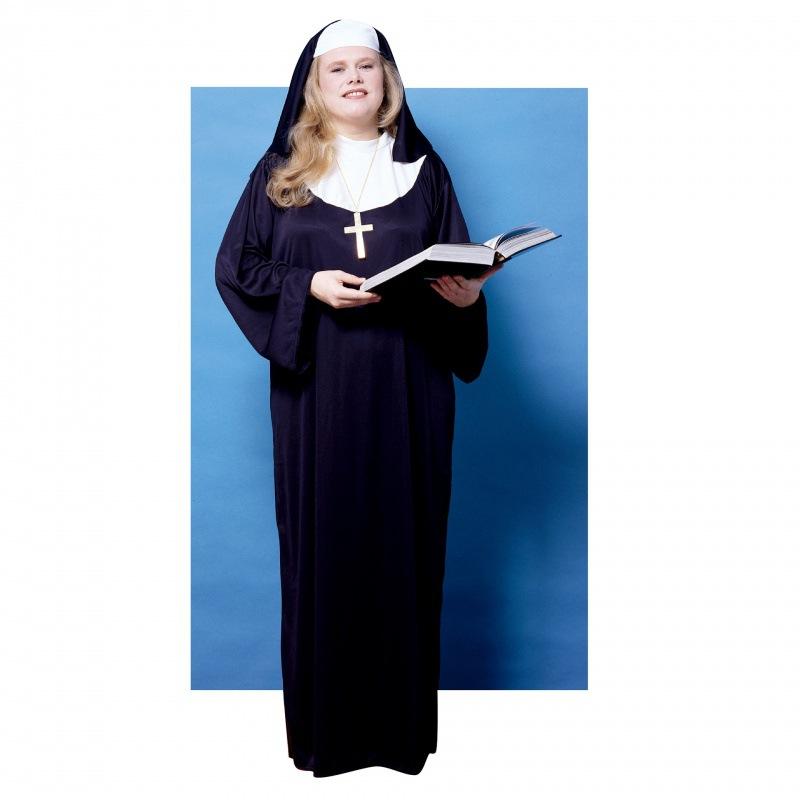 Halloween Costume Women s Nun Costume Traditional Adult Sister Black Robe Religious Costumes CosplayHalloween Costumes for Women M