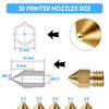 Mk8 Nozzles 3D Printer Extruder Nozzles Hardened Steel Stainless Steel Brass Nozzle for MK8 Makerbot Ender
