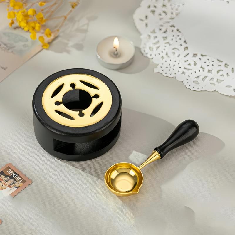 1 Set, Back To School Lacquer Melting Pot, Spoon Wax Melting Tool, Macaron Colored Lacquer Set, Spoon Accessory Tool