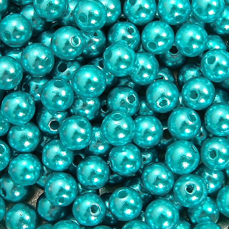 ABS Perforated Pearl-Like Beads for DIY Earrings, Bracelets, Ancient Style Hairpins