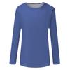 Womens Long Sleeve Round Neck Shirts Basic Tee Casual Top Fall Trendy Tunic Outfits Fitted T Shirts
