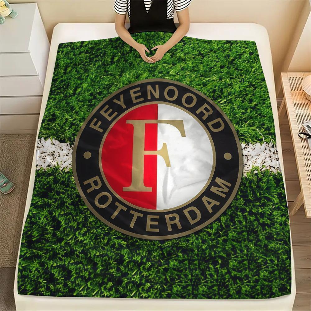 Feyenoord Rotterdam Flannel Blanket, High quality Comfortable for All Seasons, Home Decor, Warmth and Comfort