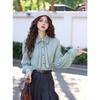 Knitted Shirt Women's New Spring and Autumn Casual Loose Long-sleeved Top