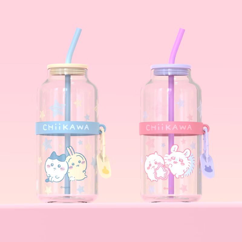 

MINISO Chiikawa Straw Glass Cup