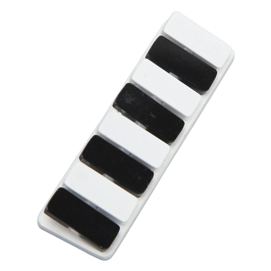 Piano Key Haptic Clicker Toy Zinc Alloy Adult Portable ADHD Slider Anxiety Stress Relief Toy
