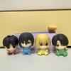 Attack on Titan Gashapon Spielzeug Eren Jäger Mikasa Ackermann Armin Arlert Levi Ackermann Q Version Actionfigur Modell Ornament Spielzeug