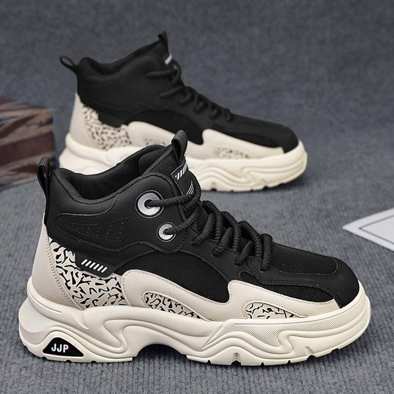 Martin boots men's 2024 autumn and winter British style high-top kick can't be rotten, big yellow boots men's casual height-increasing medium-top too