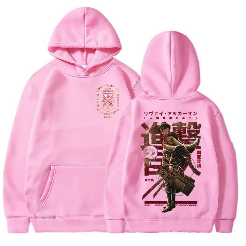 Bluza z kapturem Levi z grafiką Hot Anime Attack On Titan