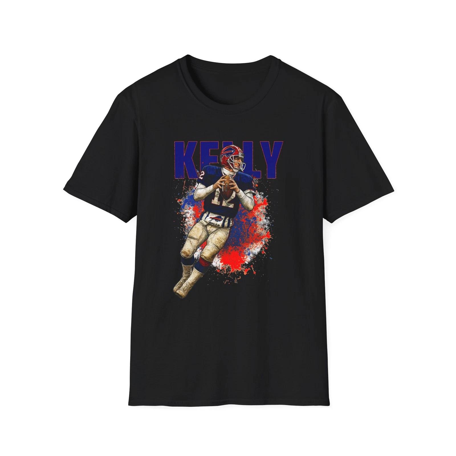 Jim Kelly Buffalo Bills Unisex Softstyle T-Shirt, Buffalo Bills Tee, Football M