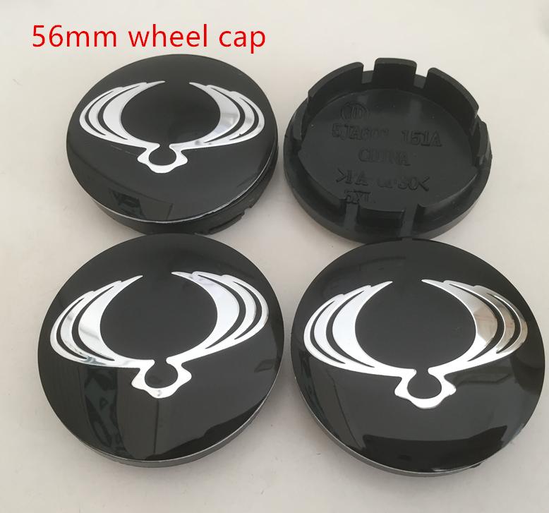 4pcs 56mm 60mm forSsangyong Car Emblem Wheel Hub Center Cap Badge Covers Sticker Styling Accessories