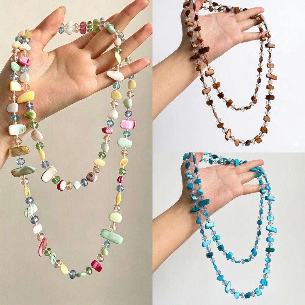 Böhmische Lange Halskette Stapelbare Kette Choker Modeschmuck Zubehör Damen Mädchen