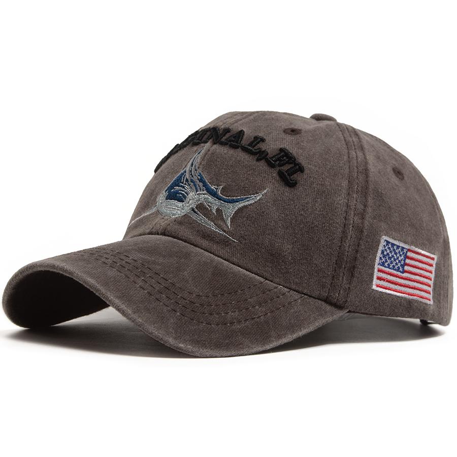 

Национальный флаг Дизайн акулы Бейсболка Мужская Стирка Винтаж Snapback Дорожный Козырек Солнцезащитная шляпа Женская Летняя Для улицы Повседневная Мягкий верх Adjustable