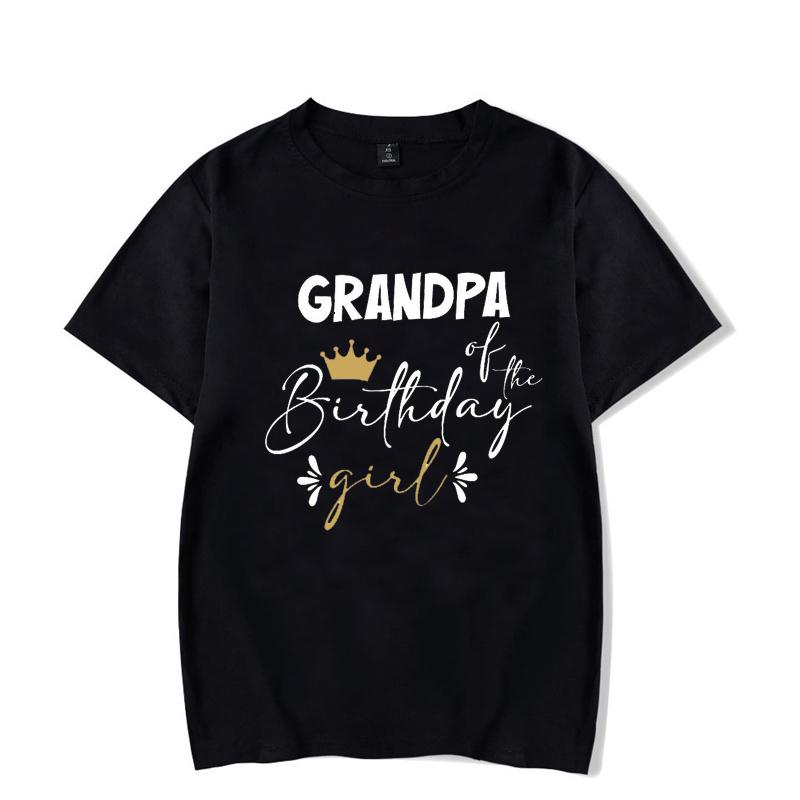 Personalized Family Birthday Group Outfits Party T-shirts Birthday Girl Matching Children Clothing T-shirts Set Family Tee Tops