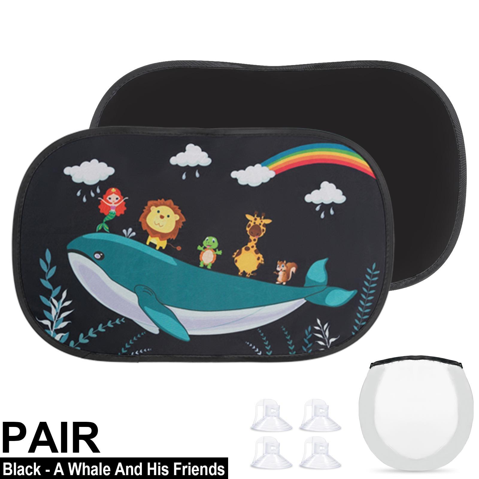 

Сонцезахисний навіс для вікон із милим мультяшним візерунком для немовлят, дітей, дітей, тепловий блок, захист від ультрафіолетових променів, захист від сонячних відблисків, прикраса, автомобільні аксесуари 2pcs