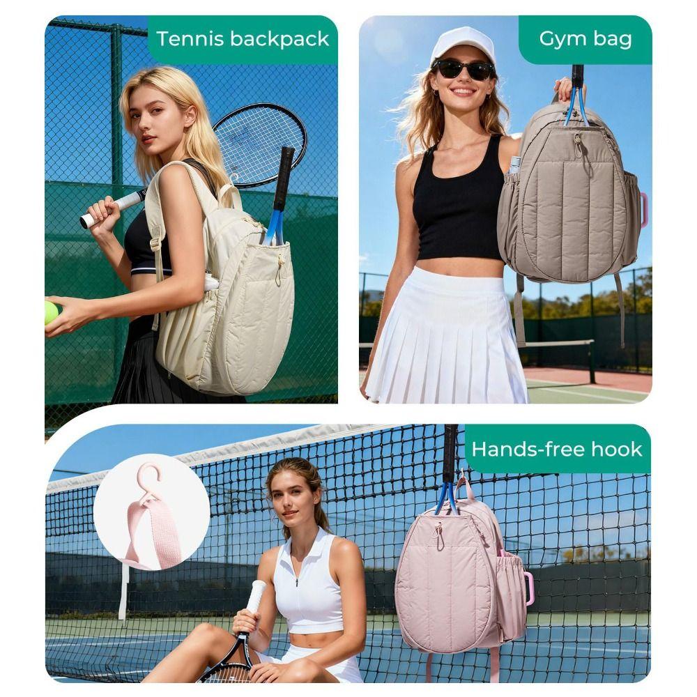 Adjustable Tennis Backpack 20L Sports Fitness Bag Racket Storage Pickleball Paddle Cover Women