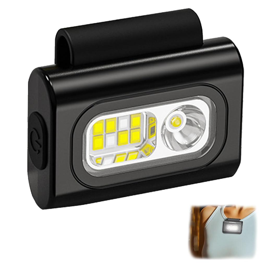 FineGood USB Rechargeable Lightweight Waterproof LED Outdoor Night Grip Running Light with 6 Lighting Super Bright Walking Light for Night and Dog