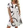 Dresses For Women Short Sleeve O Neck Casual Dresses Waist Maternity Dress With Pockets