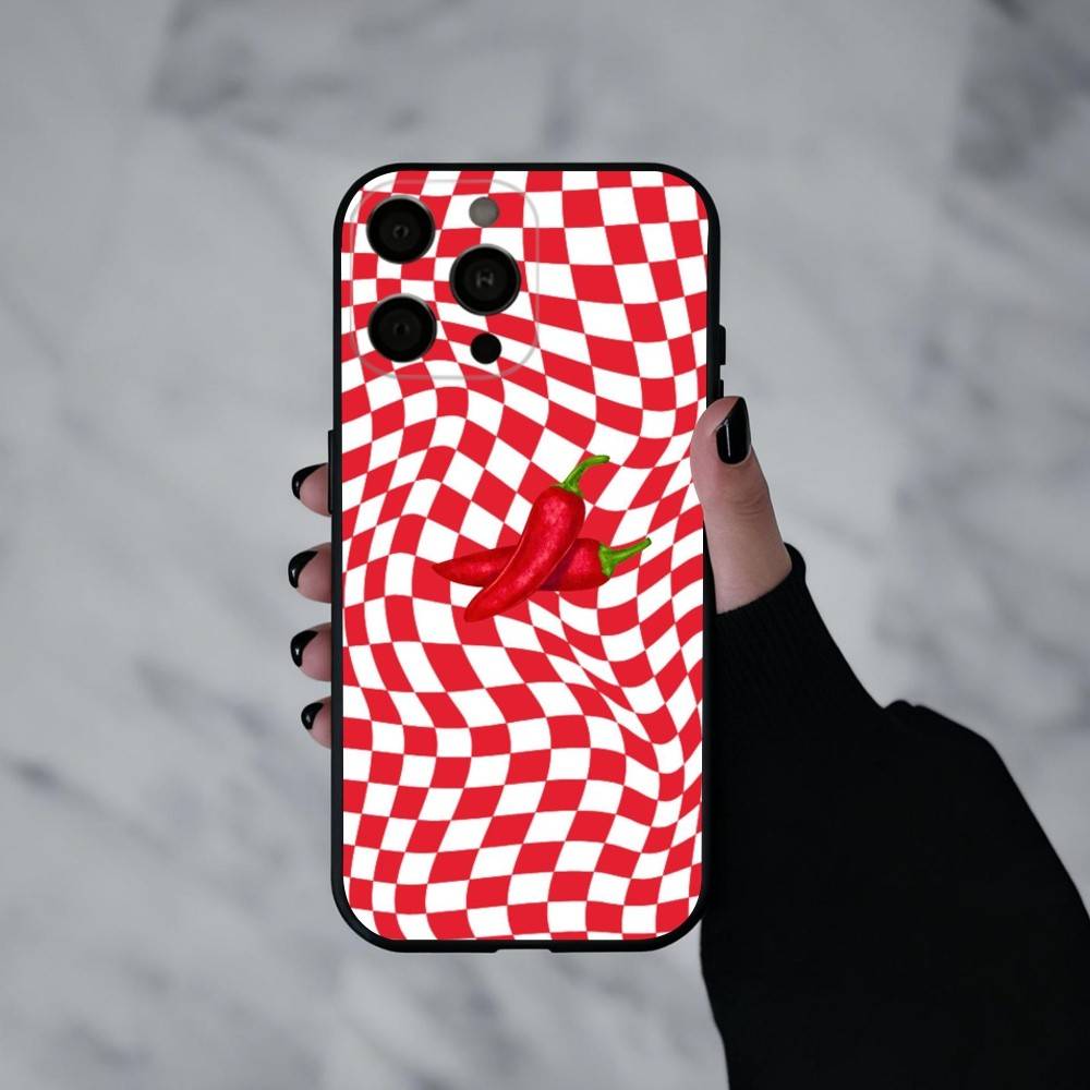 L-Love Red Chili  Phone Case Silicone Soft For IPhone 17pro 16 15 14 13 12 11 X XR Plus Pro Max Plus