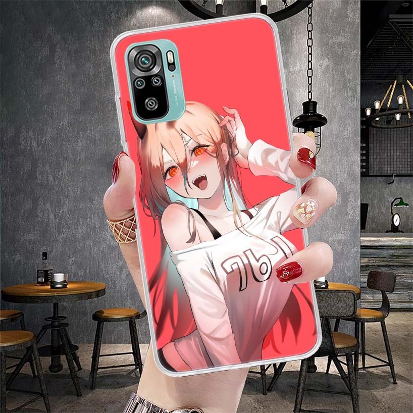 Power Makima ChainsaMan Soft Phone Case For Xiaomi Redmi Note 15 14 14S 13 12 Pro Plus 12S 11 11S 11E 10 10S 11T 5G Fundas Coque