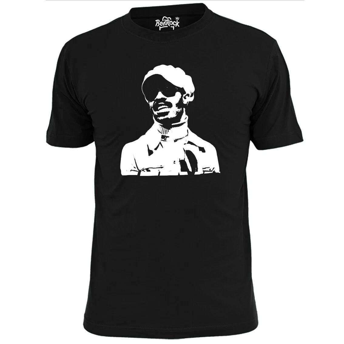 Mens Stevie Wonder Stencil T shirt Motown Soul 3XL