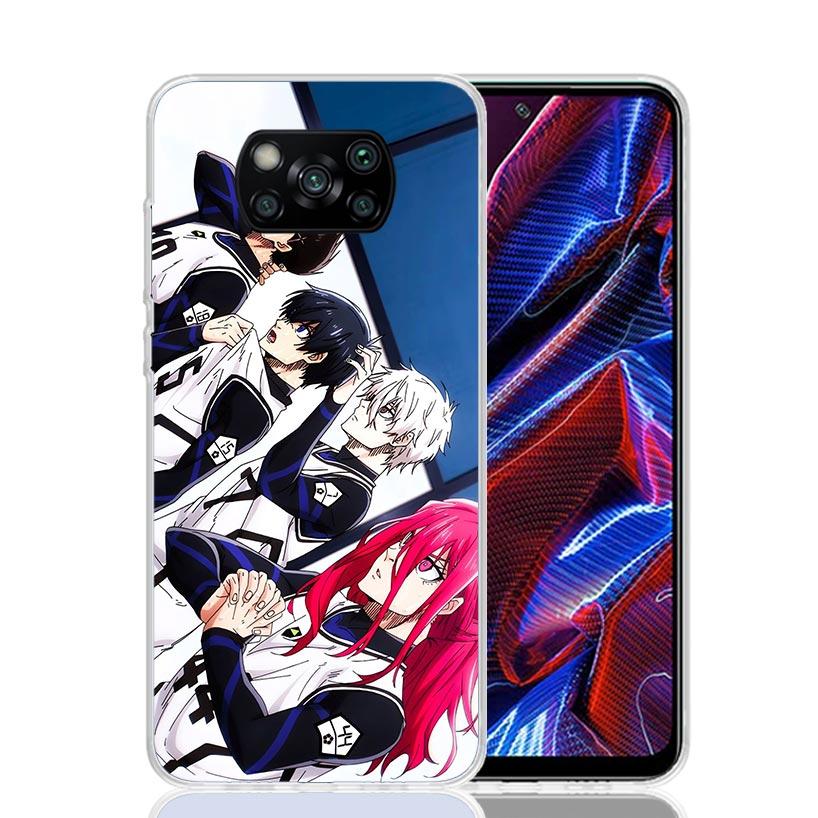 Blue Lock Isagi Yoichi Phone Case For Xiaomi Poco X7 X6 X5 Pro F7 Ultra Redmi 15C 15 13 13C 12 12C 10 10A 10C 9 9A 9C 9T Cover P