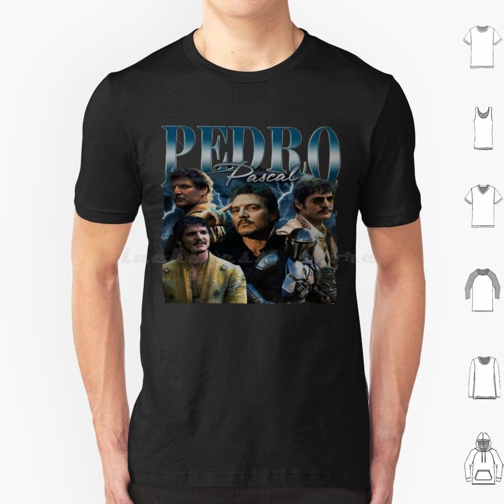 Pedro Pascal Daddy Pedro Pascal Meme I Love Timothee Chalamet Pedro Pascal Cursed Fan Collage T Shirt Cotton Men Women Diy