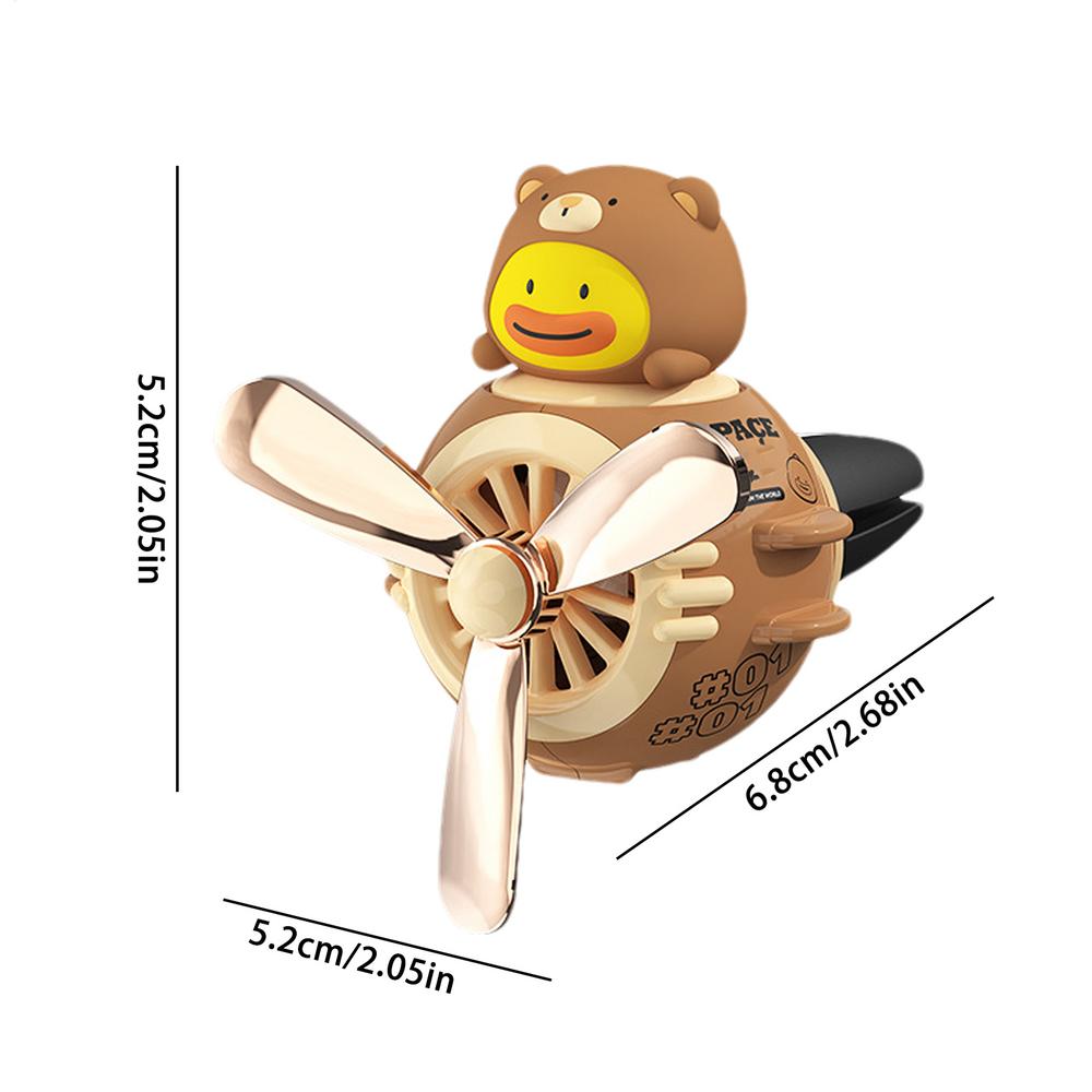 Rotating Propeller Car Air Fresheners Clip Air Outlet Yellow Duck Perfume Clips Car Aromatherapy Diffuser Interior Accessories