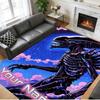 Crystal Velvet Rug Custom Name Text, Soft Non Slip Floor Mat Home DecorAlien Xenomorph