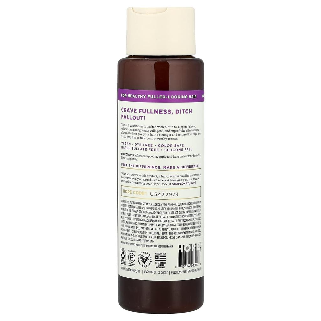 Restore & Volume Conditioner, Biotin & Super Fruit, 473 Ml (16 Fl Oz)
