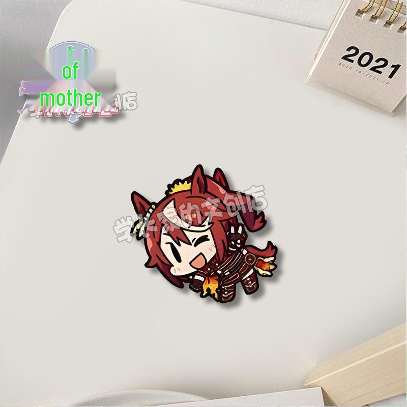 Pretty Derby Brooch: Uma Musume Tokai Teio, Silence Suzuka & Twin Turbo Pendant Badge