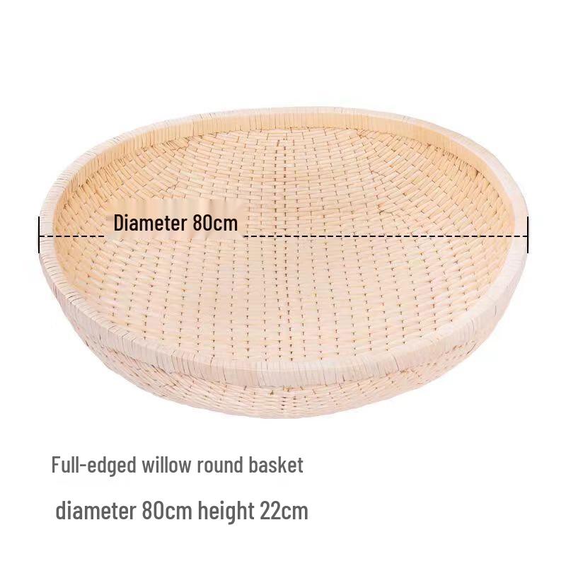 

Handmade Willow Woven Storage Basket Tray