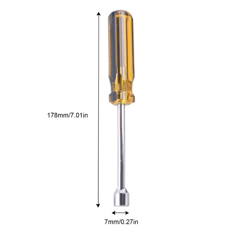 5-10mm Metal Socket Driver Wrenches Screwdriver Hex Key Socket Screwdriver Socket Screwdriver Hand Tool Socket Screwdriver