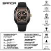 SANDA Men's Multifunctional Sports Watch - Dual Display, Waterproof, Casual & Versatile.