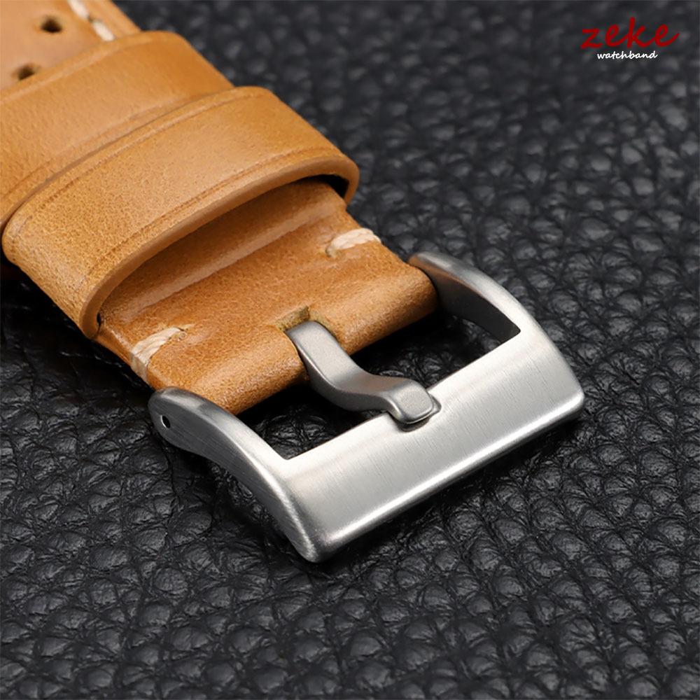 20mm 22mm Vintage Oil Wax Genuine Leather Watch Strap 18mm 24mm Universal Cowhide Watchbands Breathable Bracelet Sport Wristbelt