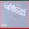 LED 3D Merry Christmas Letter Marquee Light Standing Tabletop Sign Festive Holiday Party Decoration Home Ornament Decor
