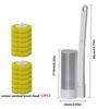 Disposable Toilet Brush Replacement Brush Head Cleaning Brush Kit Toilet Bowl Brush Long Handle Wall-mounted Wc Accessories Tool