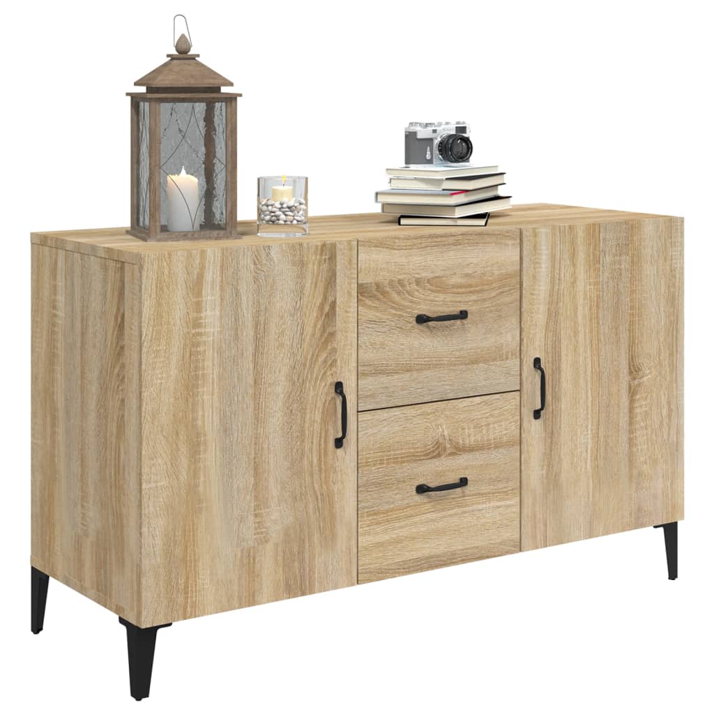 Vidaxl Komoda, Dąb Sonoma, 100X36X60 Cm, Materiał Drewnopochodny
