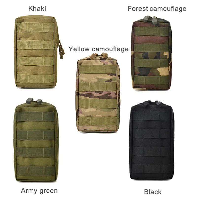 600D Oxford Outdoor Militärische Taktische Tasche EDC Molle Werkzeug Reißverschluss Hüfte Zubehör Strapazierfähiger Gürtel Camouflage Tasche Jagd Airsoft