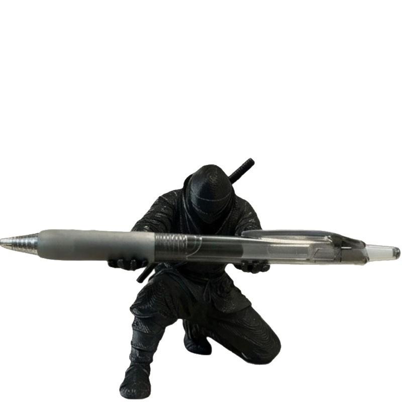 Pen Holder Ninja Print Figurine Action Figure Pen Holder Stationery Storage Rack Unique Creative Desk Set Pen holder