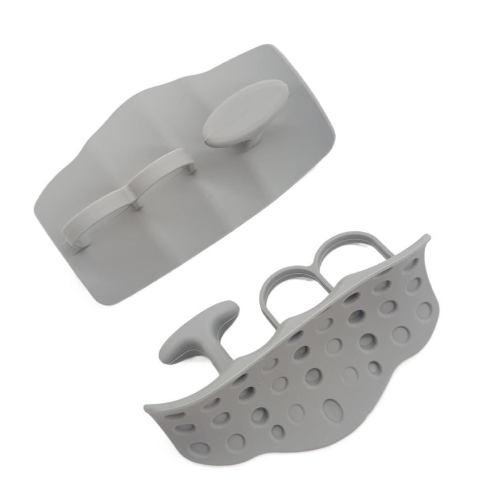 1 Pair Silicone Grip Strengthener Finger Exerciser Weight Lifting Grips  Bodybuilding