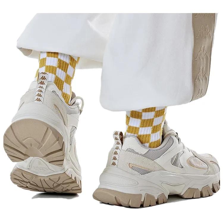 Kappa Textile , Synthetic Leather , Split Cow Leather Low top Chunky Sneakers Unisex White Gray (Unisex) Chunky Sneakers K0DZ5MC54D 205