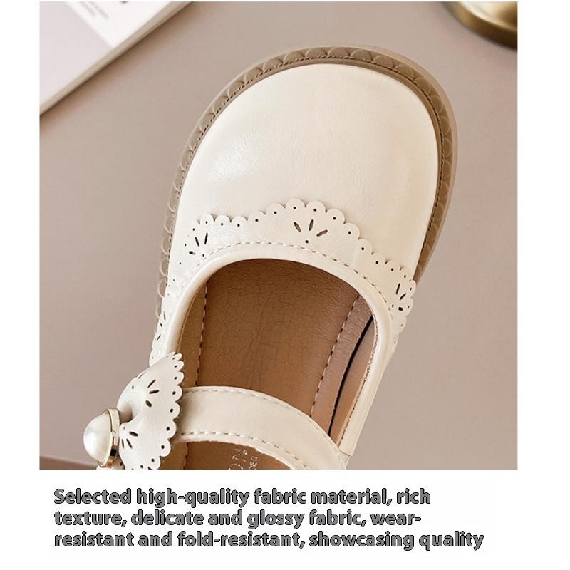 New Spring and Autumn Simple and Fashionable Girls Soft-soled Performance Leather Shoes