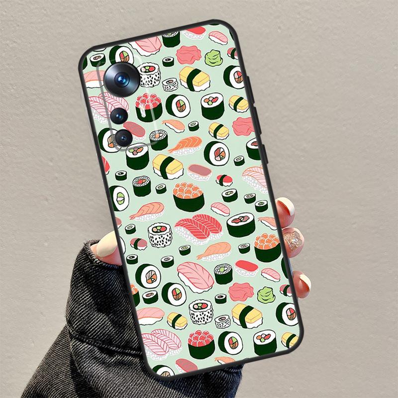 Kawaii Sushi Crowd For Xiaomi 13 12 Lite 11T 12T Pro 12X Phone Case For POCO F5 X3 X5 Pro M6 X4 F4 GT M5s F3
