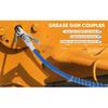Grease Gun Clutch, Attachment, G Grease Gun Mouthpiece Coupler, Locking Pliers for All Types of Grease Guns, Easy To On And Off with 30cm Hose