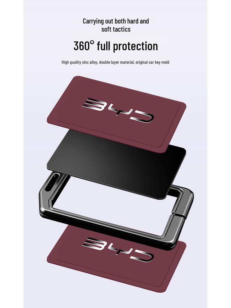 Universal BYD NFC Key Case: Fits Seagull, Han EV, Tang, Song Pro, Qin PLUS models for Men & Women.